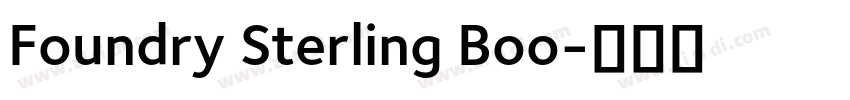 Foundry Sterling Boo字体转换